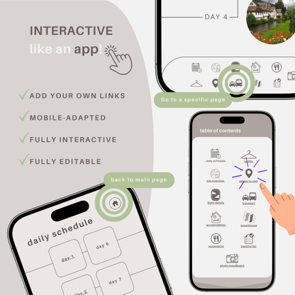 Premium Travel Planner Template | Mobile Itinerary App | Canva Editable | Travel Agency Client | Digital Itinerary | Summer Trip